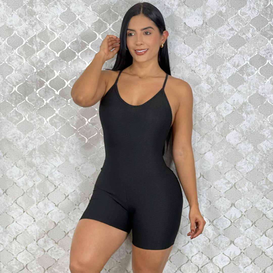 ENTERIZO CORTO PUSH UP TEXTURIZADO