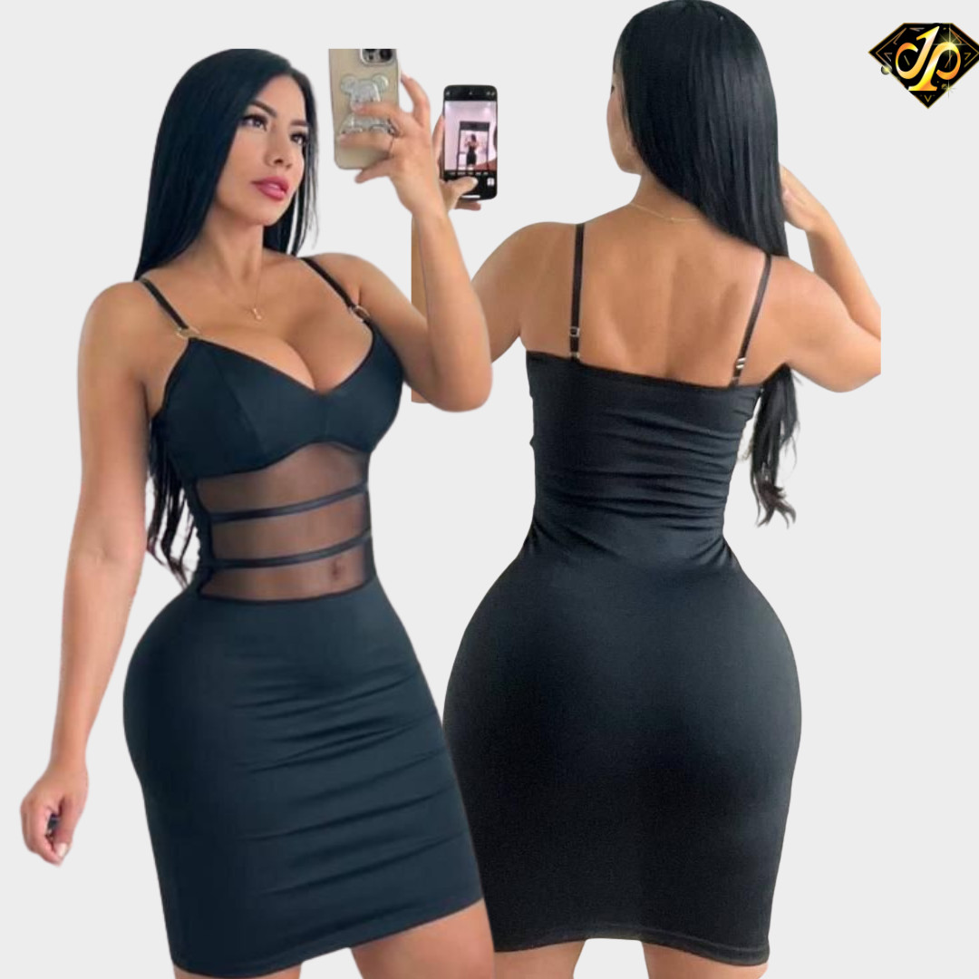 VESTIDO MALLA ARGOLLAS