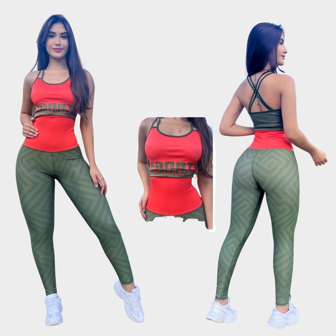 CONJUNTO FAJON SUBLIMADO  SPORT VERDE 4432