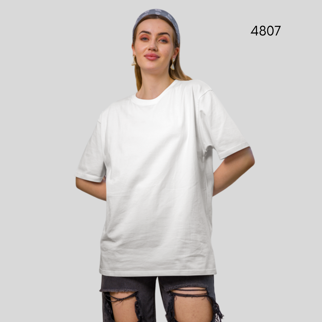 CAMISETA OVERSIZE LISA- BLANCA