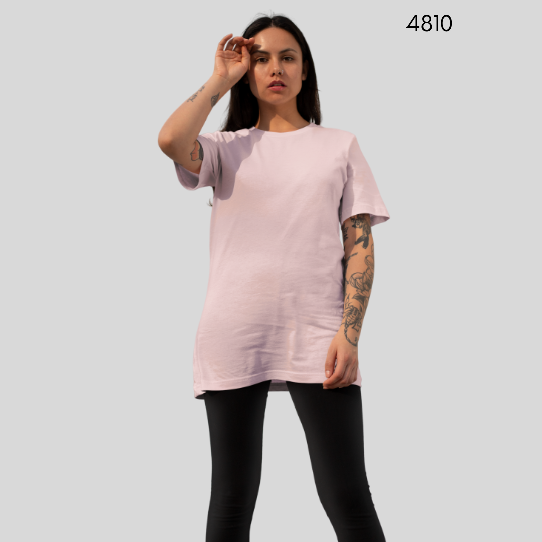 CAMISETA OVERSIZE LISA- ROSADO