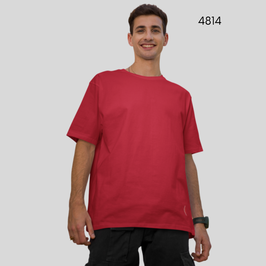 CAMISETA OVERSIZE LISA- ROJO