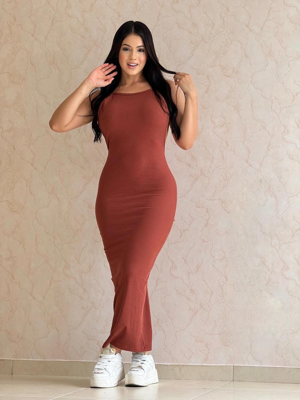 VESTIDO RIB PUSH UP COLOR TERRACOTA
ID: 5633