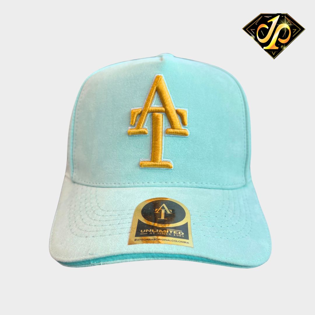 GORRA AT ORIGINALS AZUL CLARO-DORADO