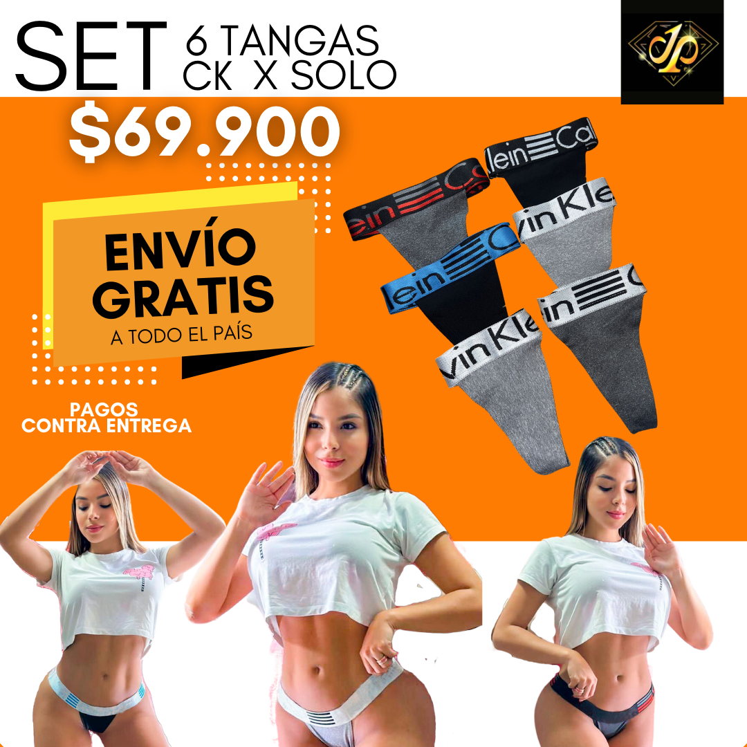 🔥PACK TANGAS X 6 + ENVÍO GRATIS 🚀