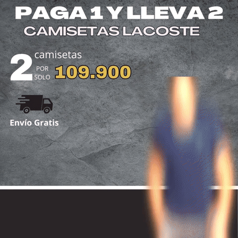 ¡OFERTA! CAMISETAS LACOSTE 💥PAGA 1 Y LLEVA 2💥